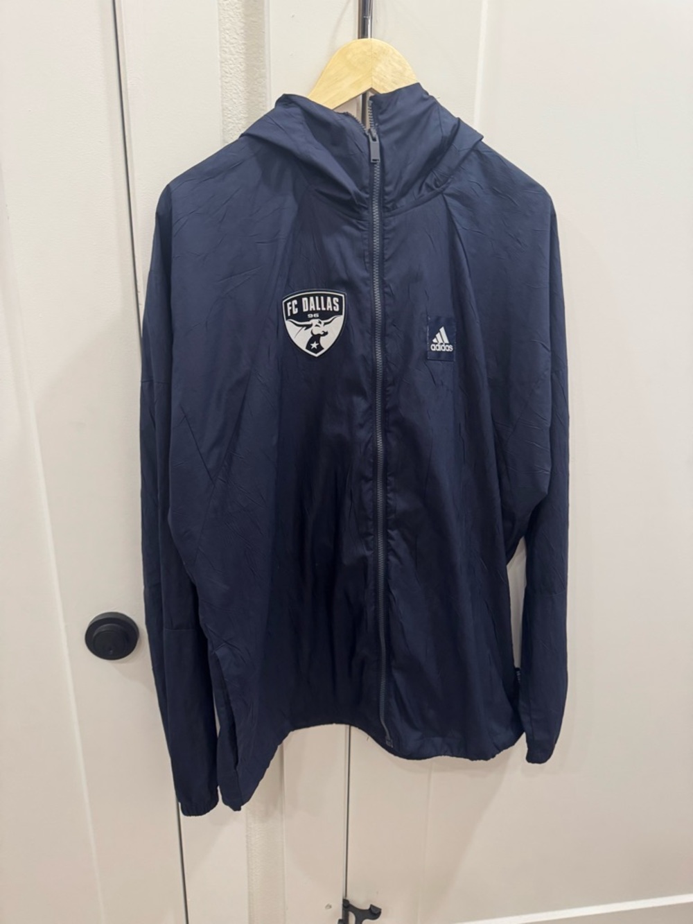 adidas Navy Jacket with Orange Trim